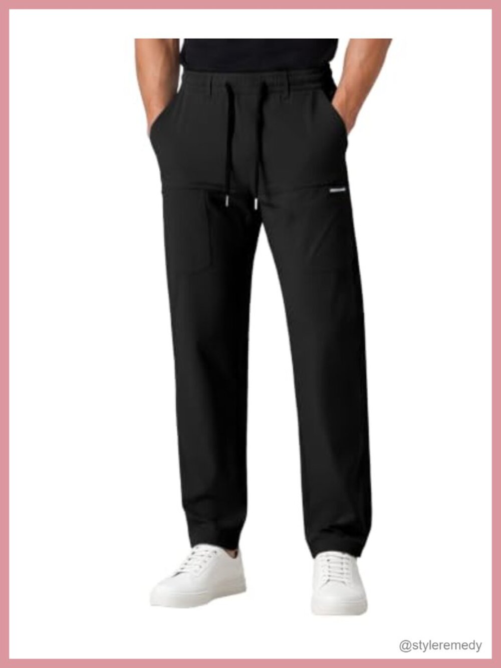 Men's Cargo Pants Drawstring Stretch Casual Quick-Dry with Pockets